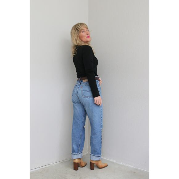 1980's Vintage Levi's Canadian Made 505 Jeans Women's LG XL 35" Waist Men's MD - Picture 9 of 10